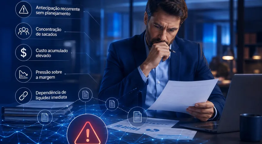 risco na antecipação de recebíveis
